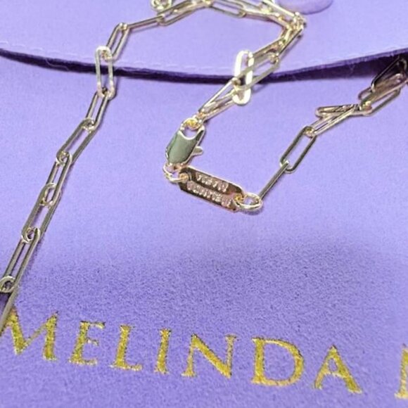 Melinda Maria Chocolate Limited Edition Not Your Basic Samantha Tennis Necklace - Picture 4 of 4